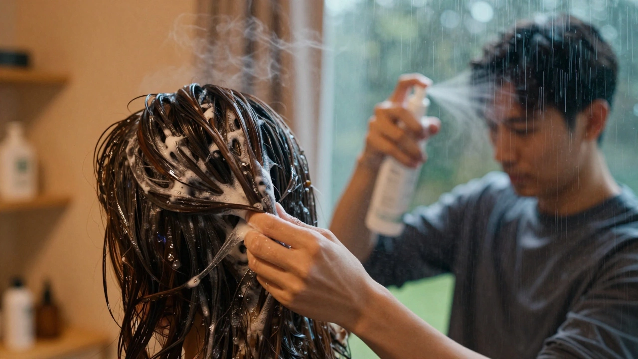 Seasonal hair care: winter oiling vs humidity control