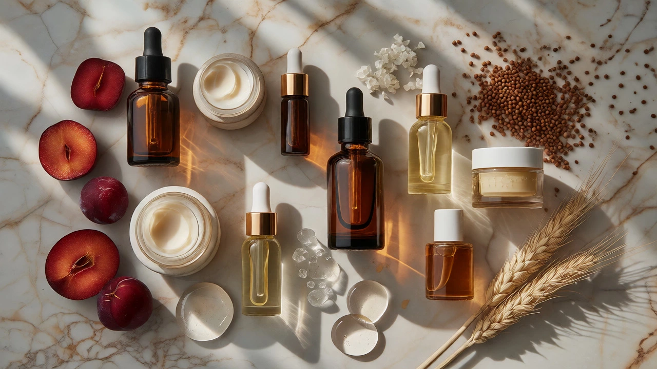 Organic skincare products with botanical ingredients